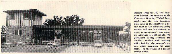 Commerce Drive-In Theatre - Commerce Ticket Booths 1957